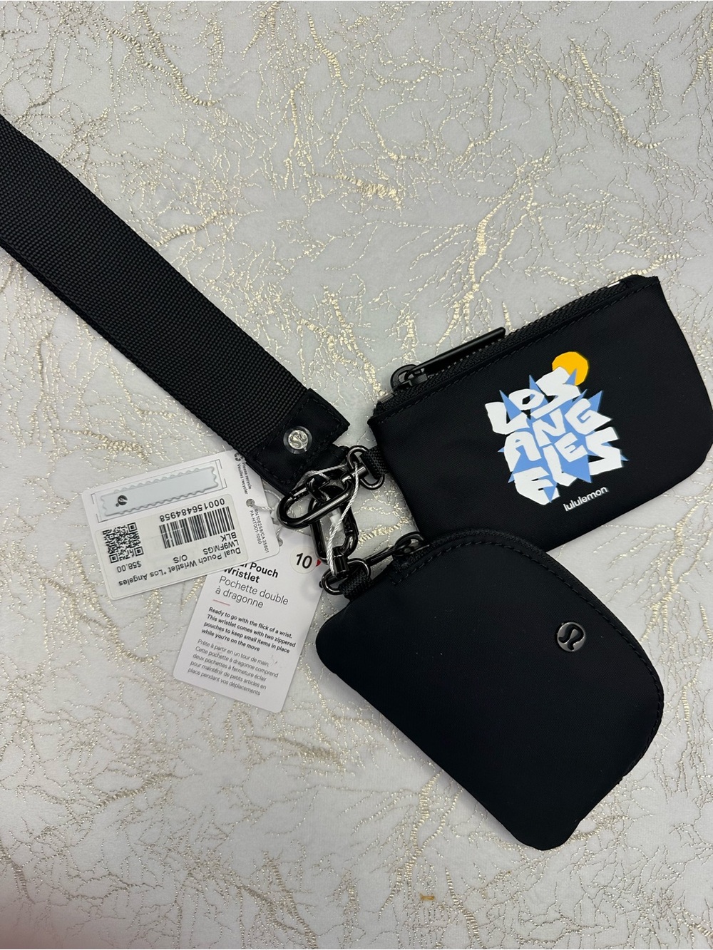 LIMITED STYLE! lululemon Dual Pouch Wristlet - Los Angeles Graphic